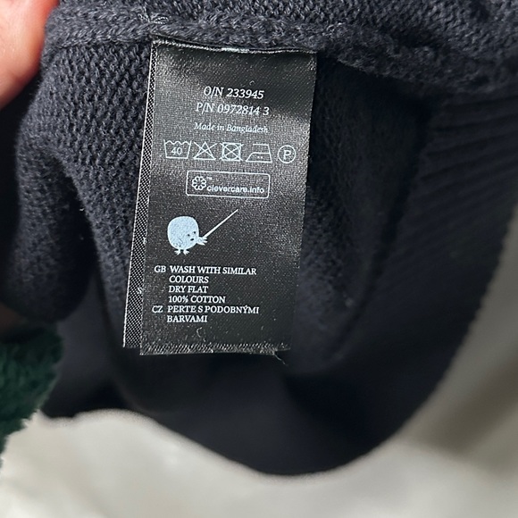 ASOS Monki Robin cotton knitted v neck sleeveless black mini dress - Picture 14 of 17